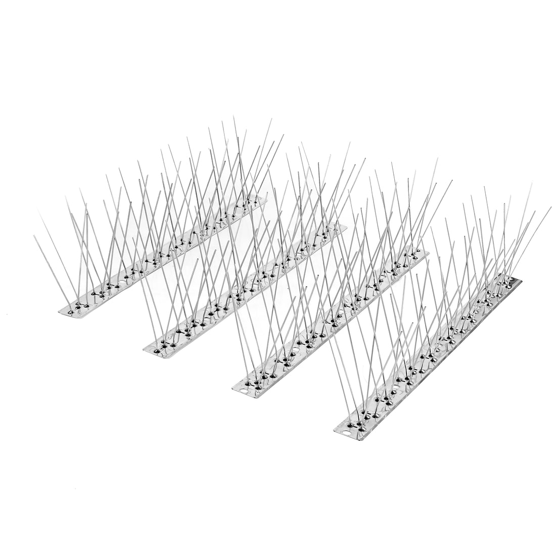 Bird and Rodent Spikes, 4.5" Tall 10" Long Stainless Steel Anti-Bird Deterrent Strips