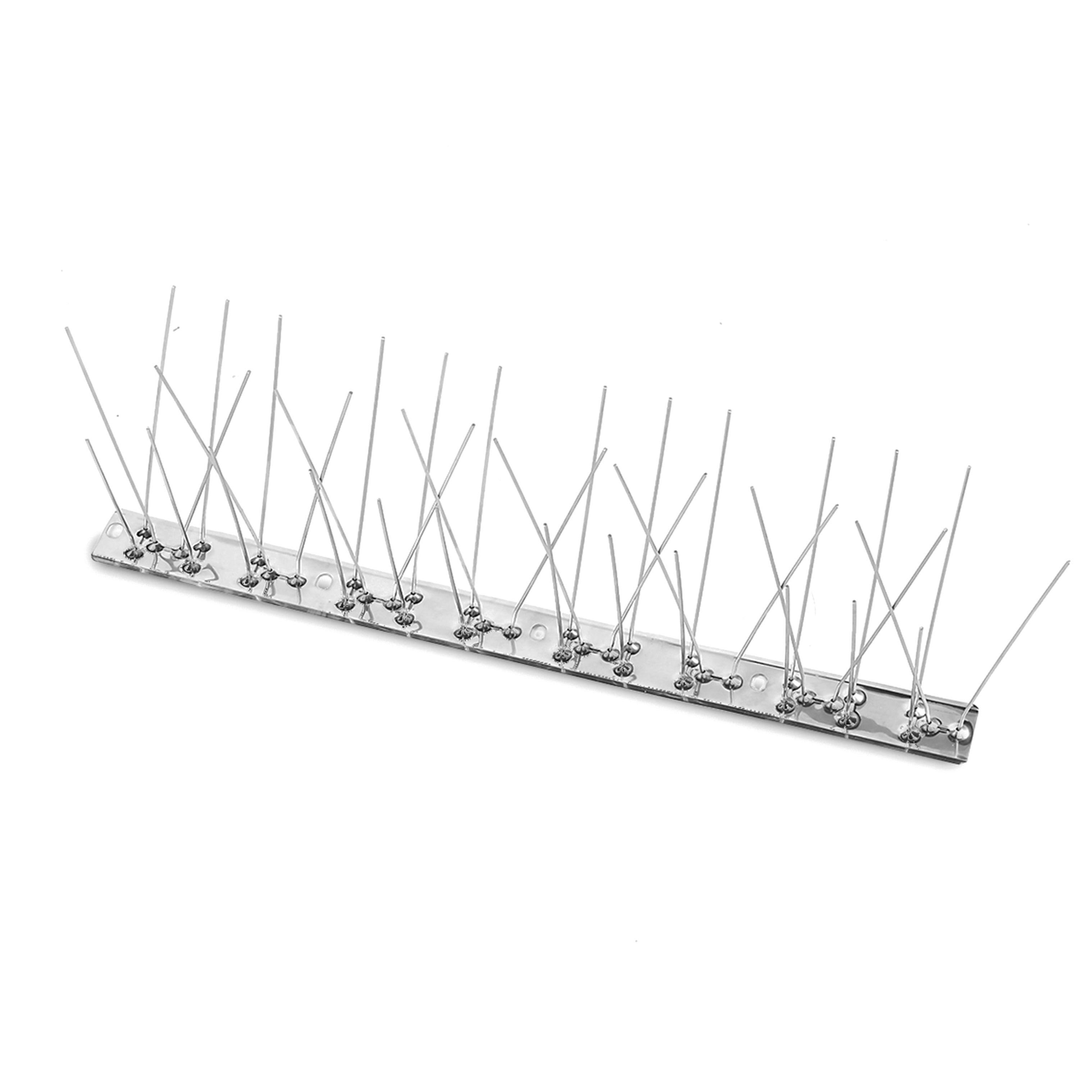 Bird and Rodent Spikes, 4.5" Tall 10" Long Stainless Steel Anti-Bird Deterrent Strips